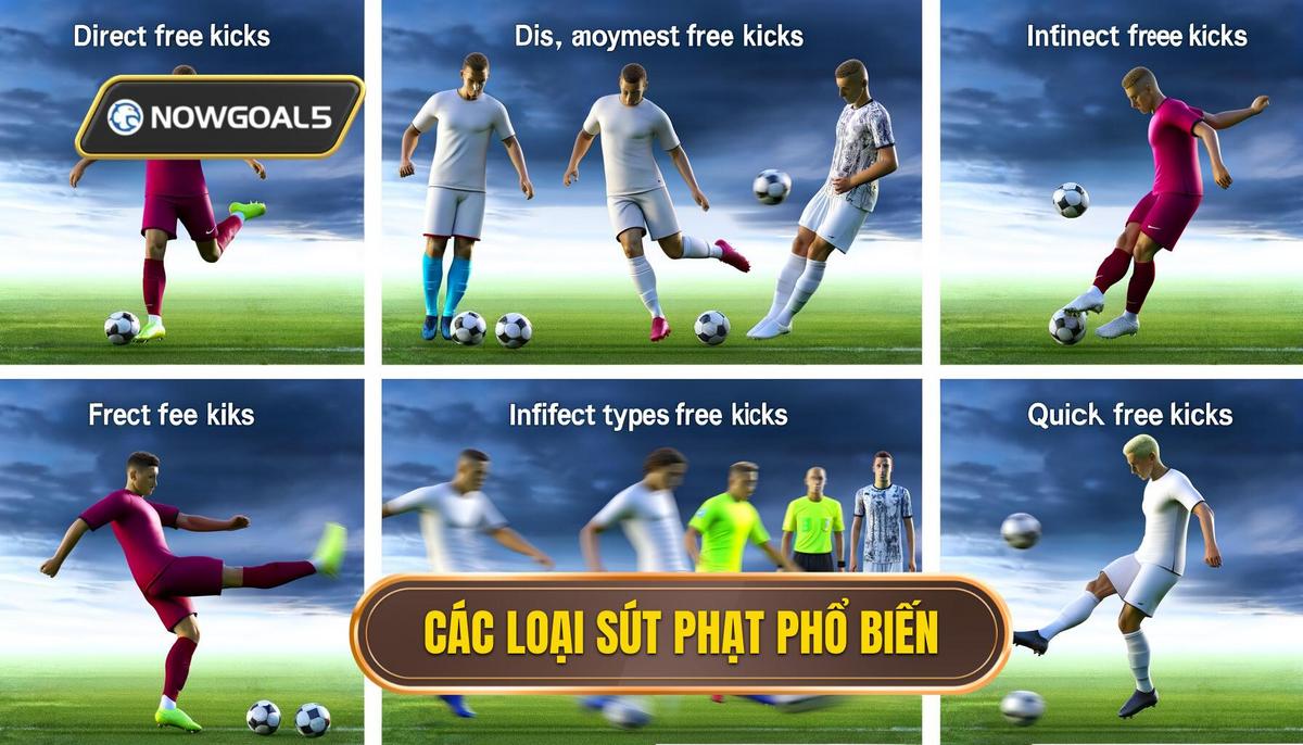 Các loại sút phạt thường gặp