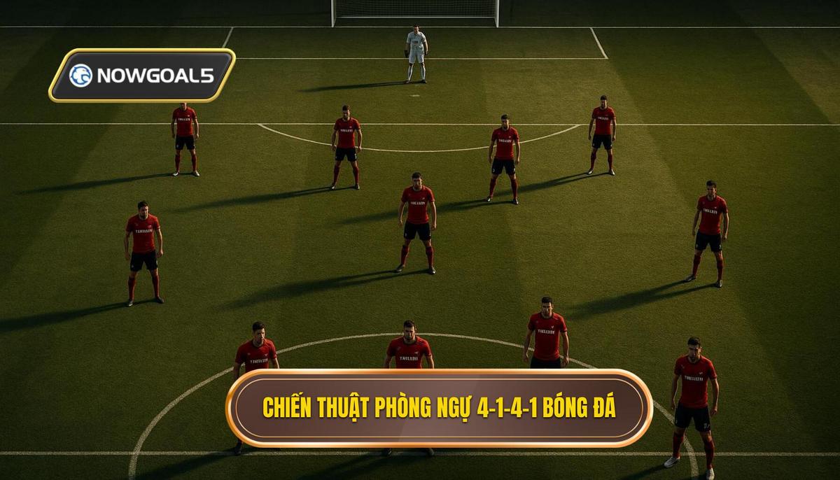 1. Khái quát về Chiến thuật bóng đá 4-1-4-1 phòng ngự
